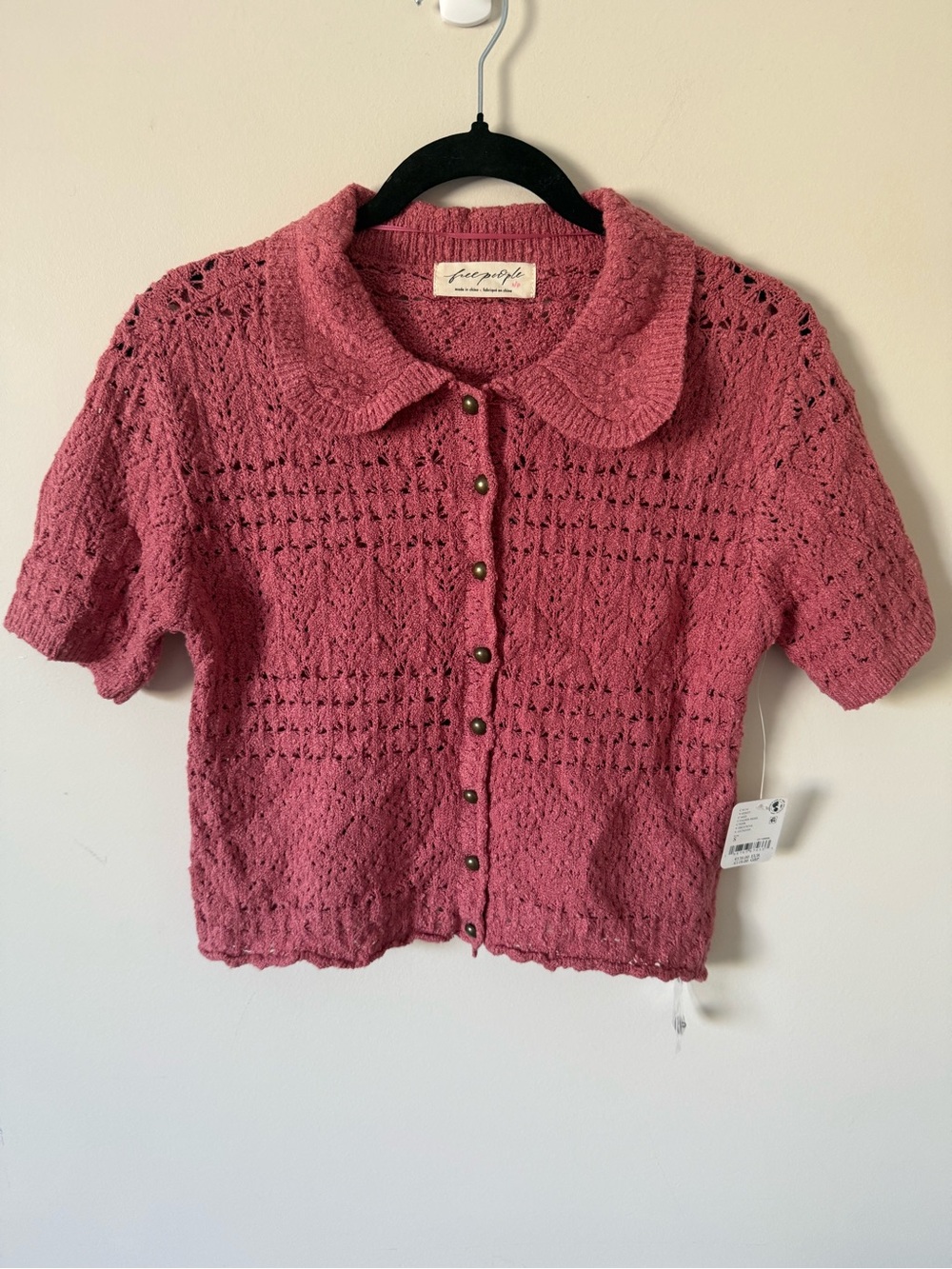 Free People Daylight Cropped Cardigan Small - Picture 2 of 6